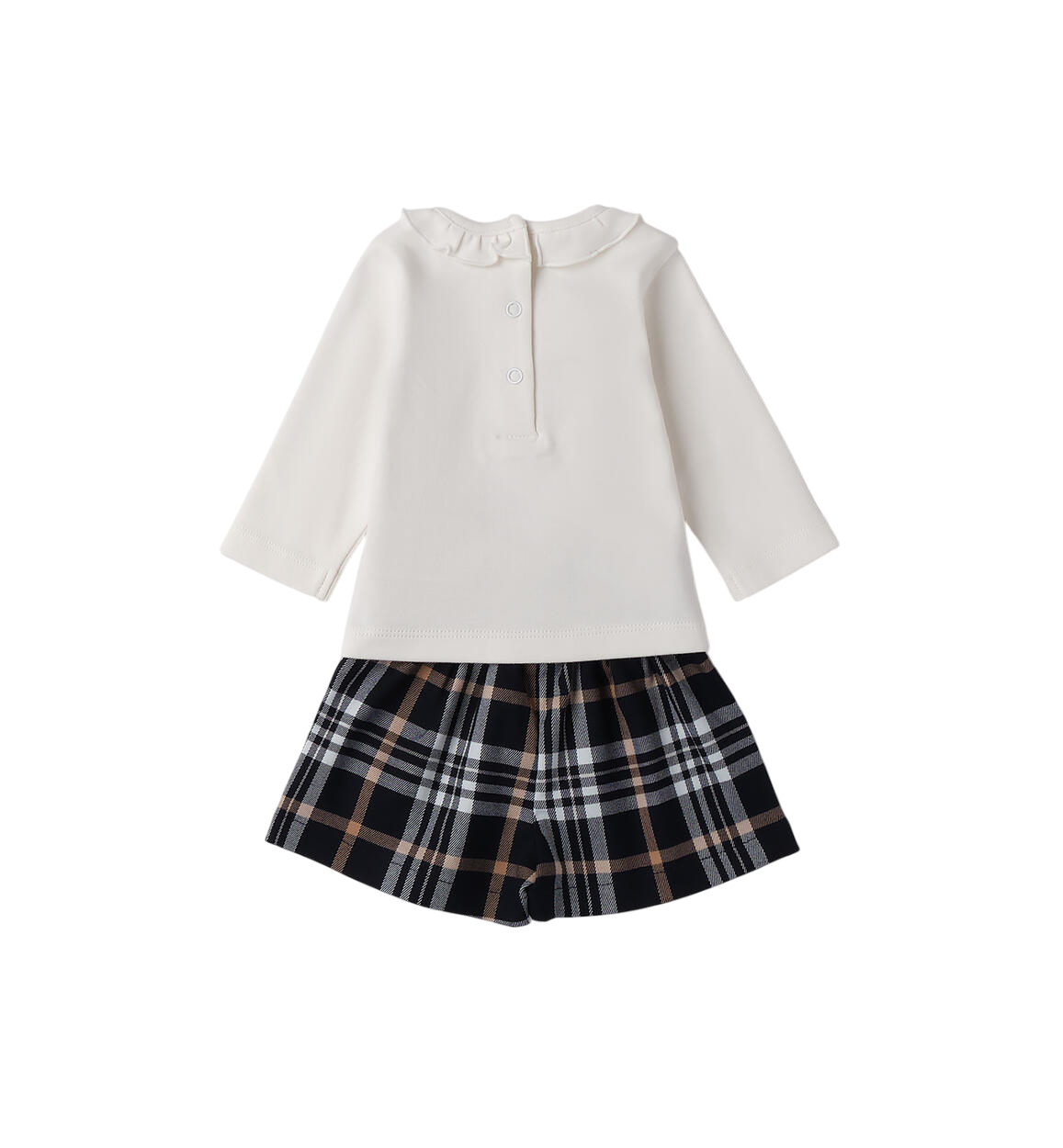 iDo completo neonata T-shirt e shorts panna blu 4F116 0112 iDO 