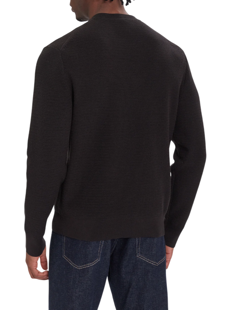 Calvin Klein maglia uomo in cotone testurizzato nero LV04LB327G UB1 Calvin Klein 