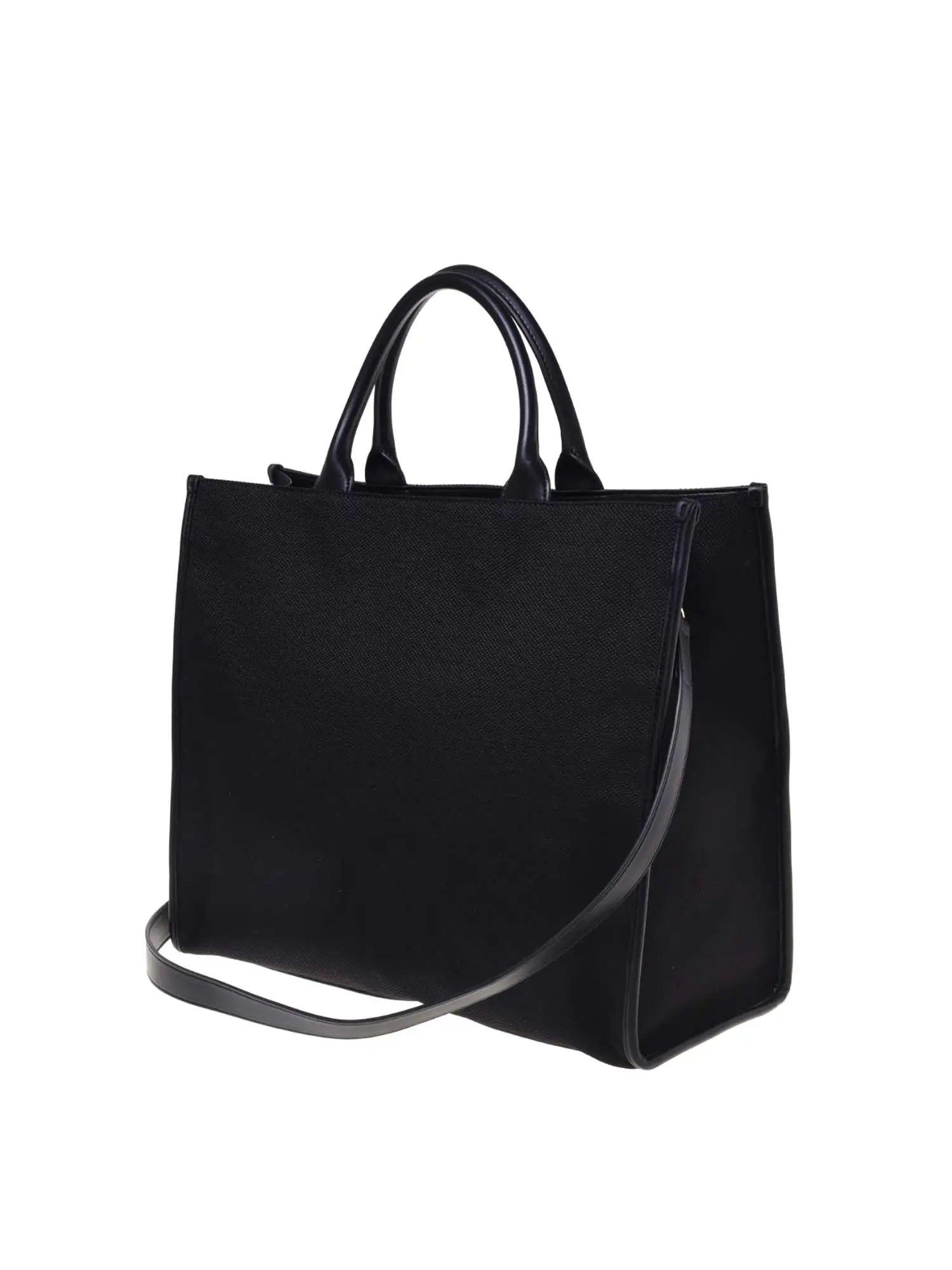 Love Moschino borsa a mano in tessuto con maxi logo nero JC4239PP0M-KO1 00A MOSCHINO LOVE 