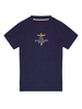 Aeronautica Militare T-shirt maniche corte con ricami blu