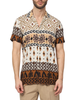 Yes Zee camicia manica corta in fantasia multicolor beige