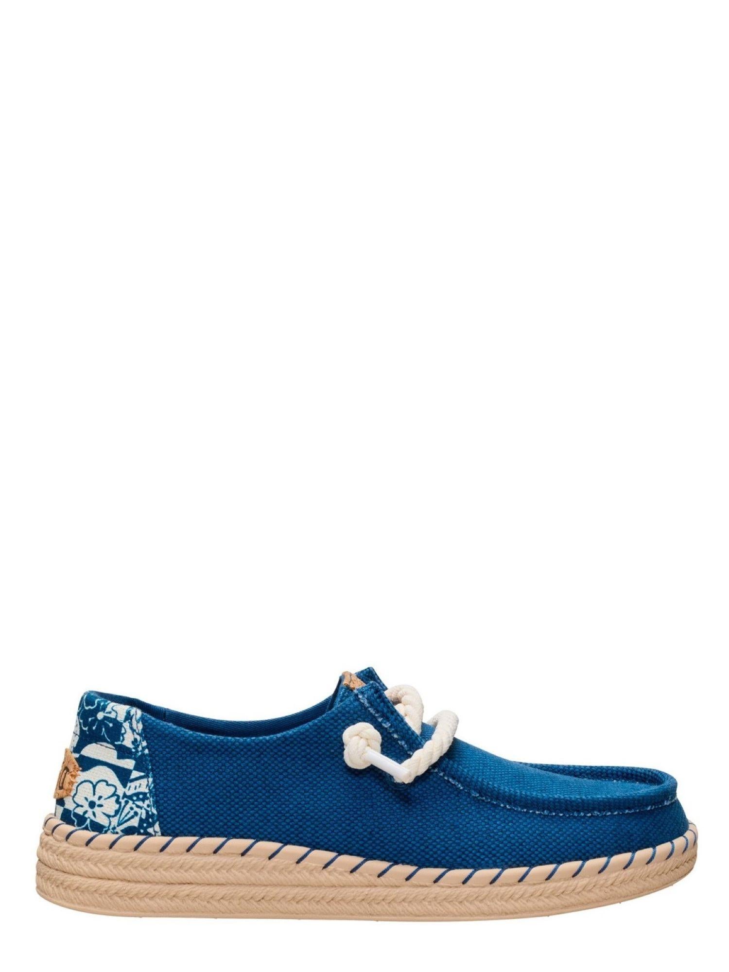 Hey Dude mocassini donna Wendy espadrilla Hibiscus blu 45237 4ZL HEY DUDE 