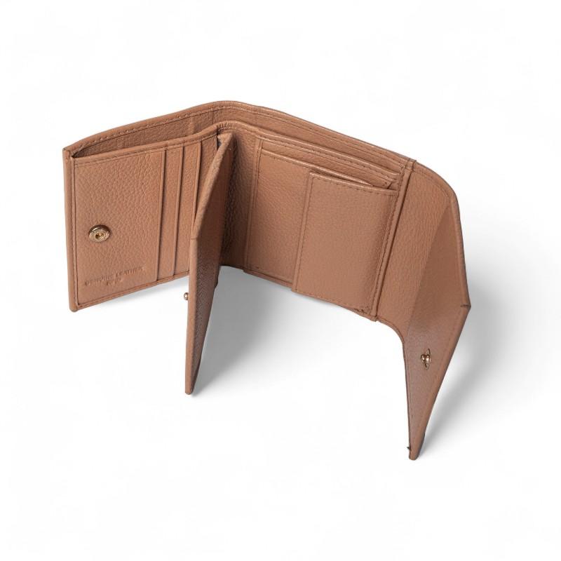 Marc Ellis portafogli in pelle martellata color cammello NANCY DO CARAMEL MARC ELLIS 