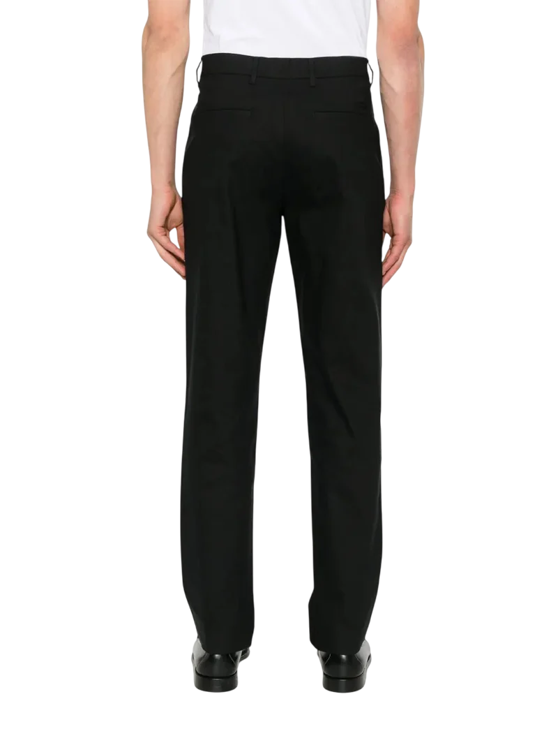 Calvin Klein pantaloni con pinces in misto lino nero K10K114098 BEH Calvin Klein 