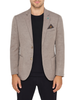 Le Braghe giacca blazer monopetto tortora