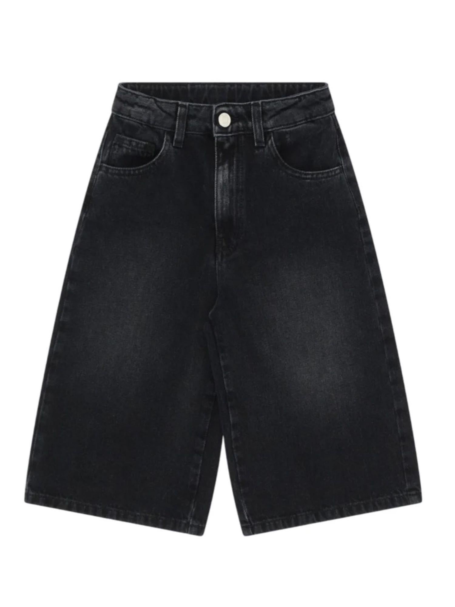 Please bermuda bambina in denim lavaggio nero RB05010G78 1906 PLEASE KID 