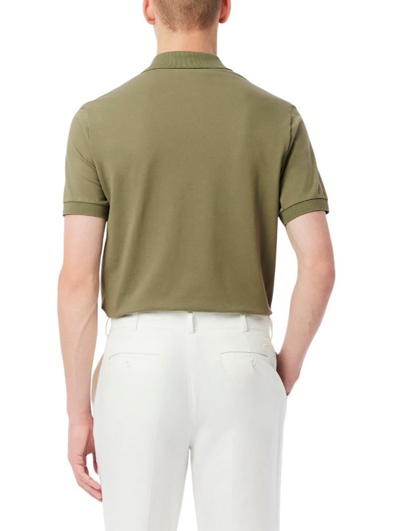 Lacoste polo manica corta 12.12 light in piquè verde salvia