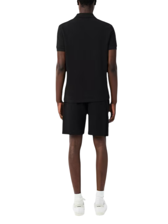 Lacoste bermuda uomo in felpa con banda logata nero GH0886 031 LACOSTE 