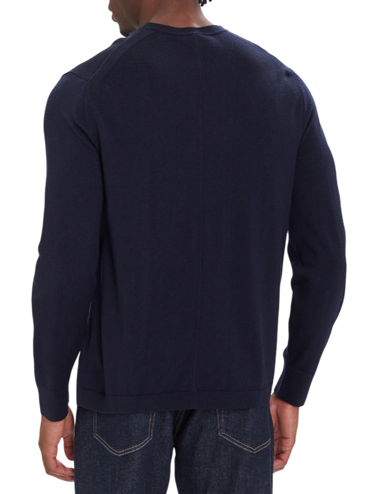 Calvin Klein maglia uomo in lana Merinos blu LV04LB305G CEF Calvin Klein 