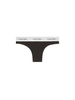 Calvin Klein slip brasiliana donna con fascia logata nero