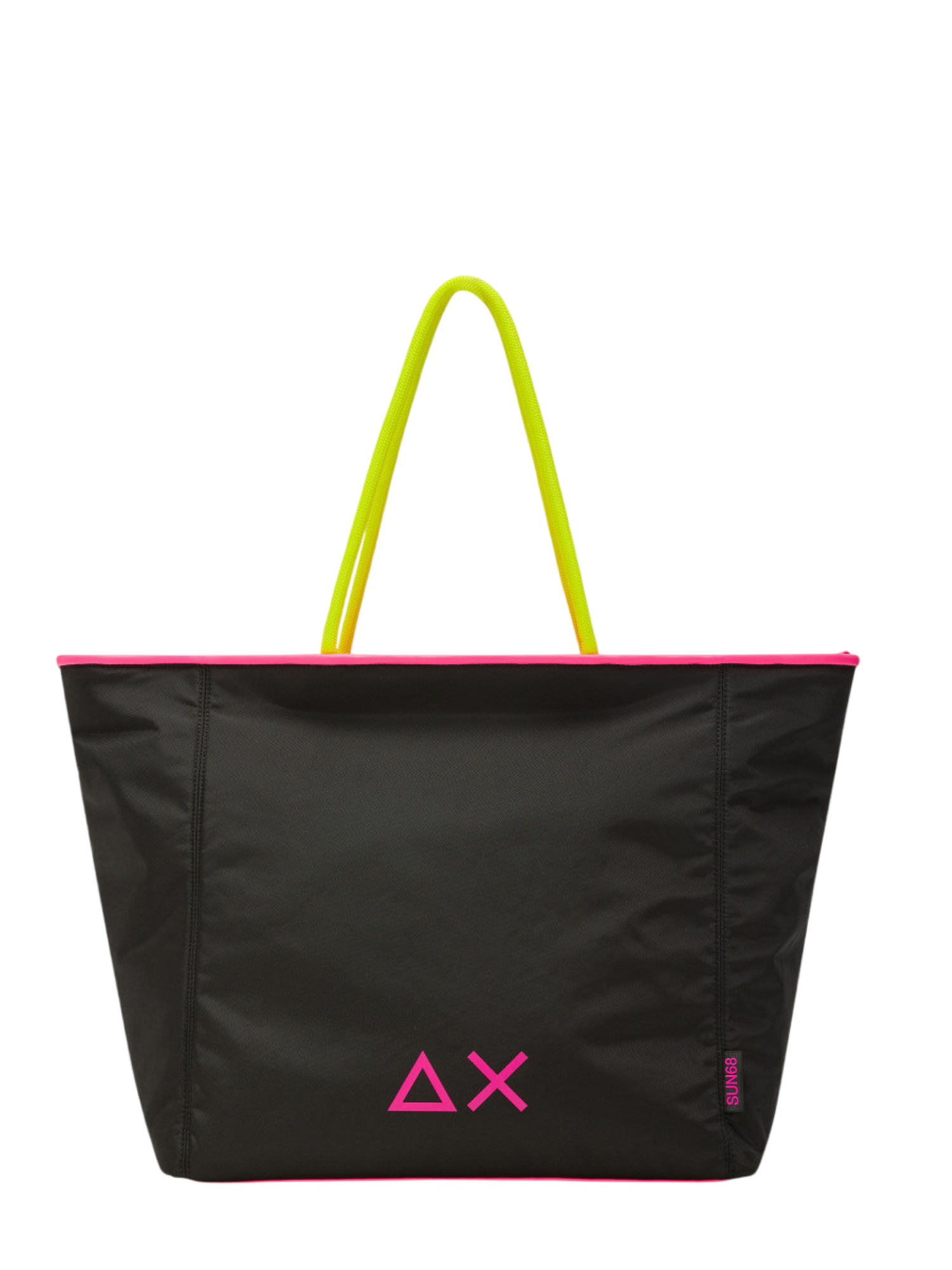 Sun68 borsa a mano Large in nylon con logo nero Z35256 NERO SUN68 