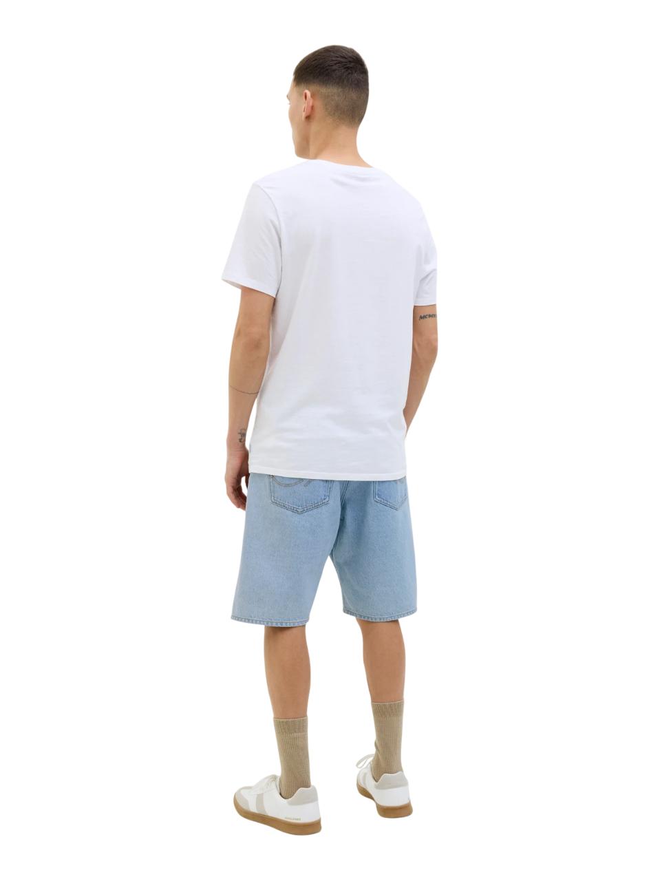 Jack&Jones bermuda in denim lavaggio blu medio 12269532 SBD304 JACK&JONES 