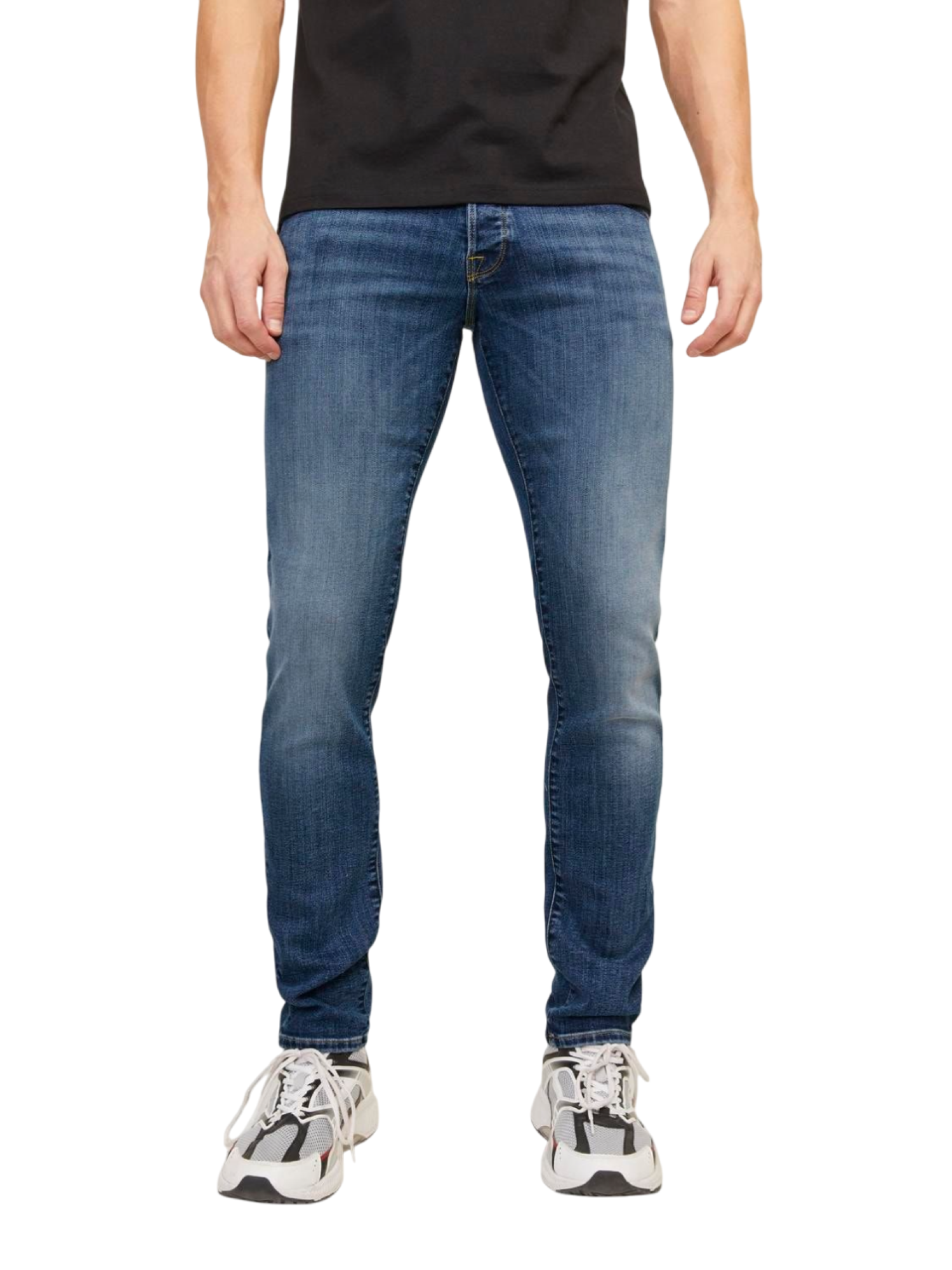 Jack&Jones jeans slim fit in denim stretch lavaggio blu 12250486 CB036 JACK&JONES 