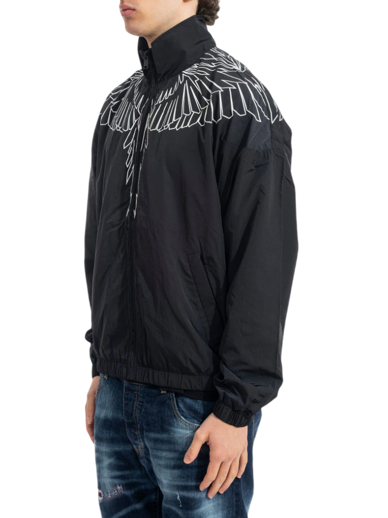 County of Milan giubbino uomo in nylon stampa iconica nero CMMAJK075 110 COUNTY OF MILAN 