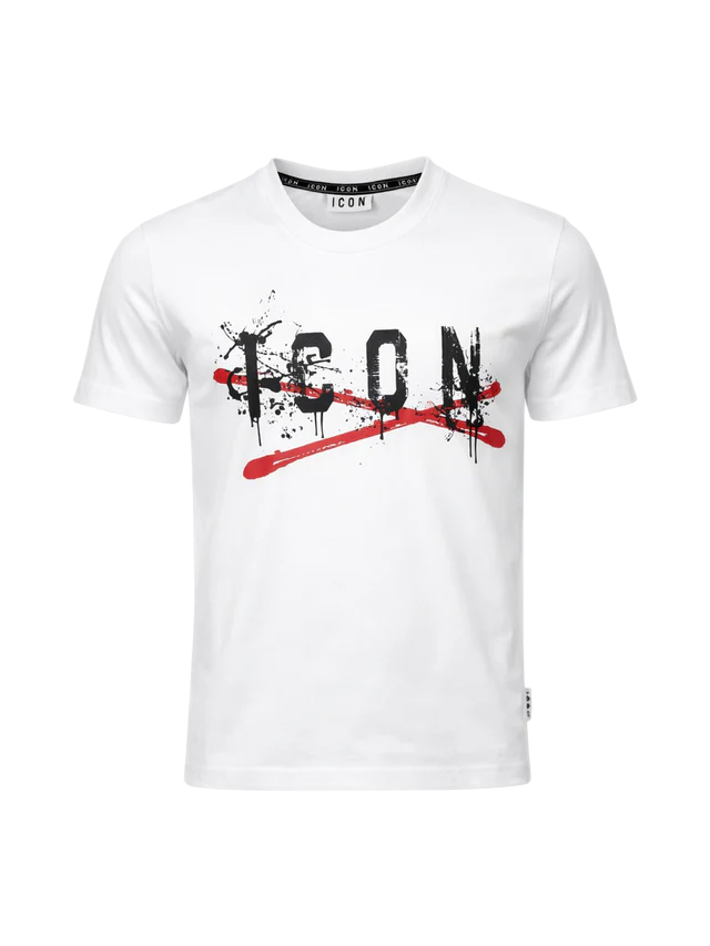 Icon T-shirt manica corta bambino con logo bianco IBKS001004 1000 ICON 
