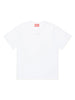 Diesel T-shirt manica corta Tmarcus con logo iconico bianco