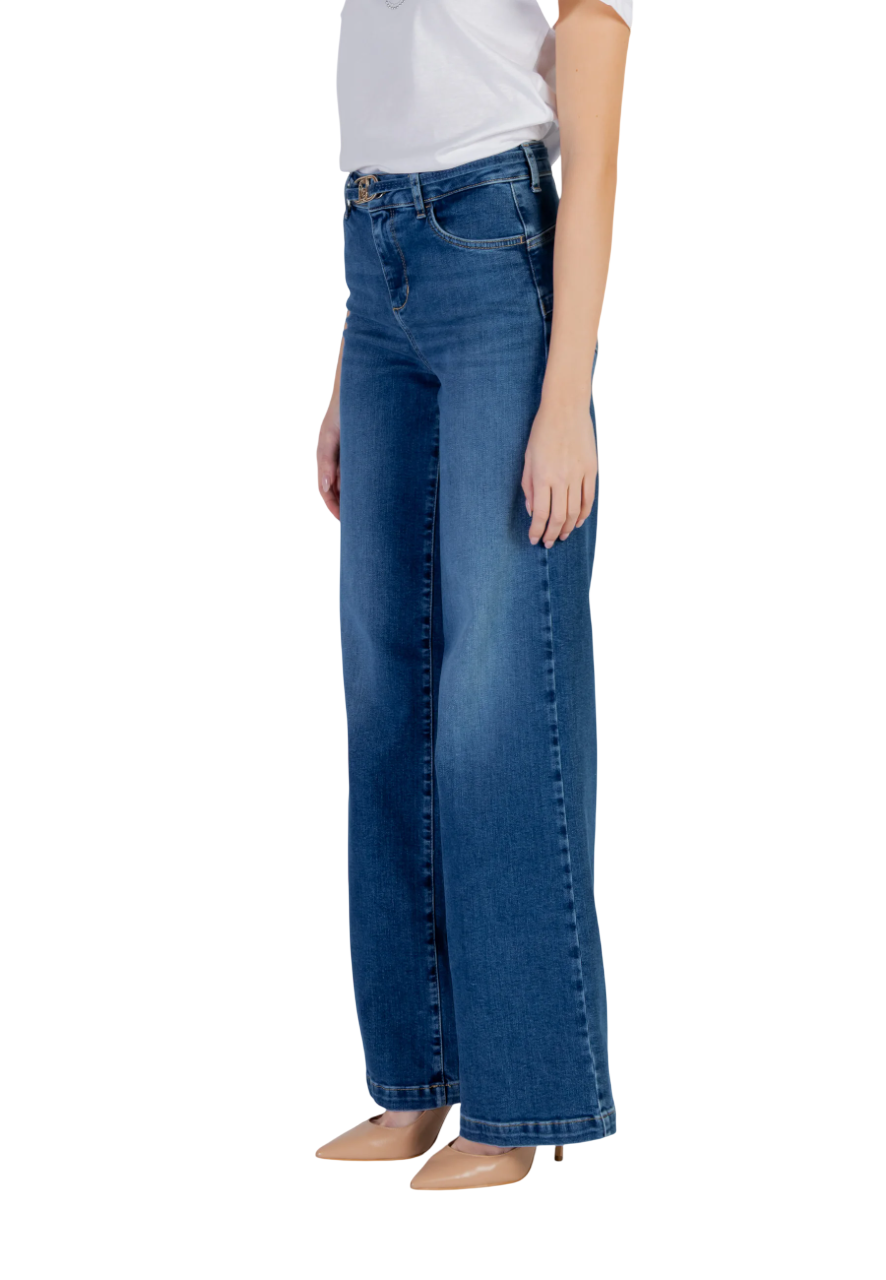 Liu Jo jeans flare vita alta con cintina lavaggio blu UA6160D0264 7L899 LIU JO 