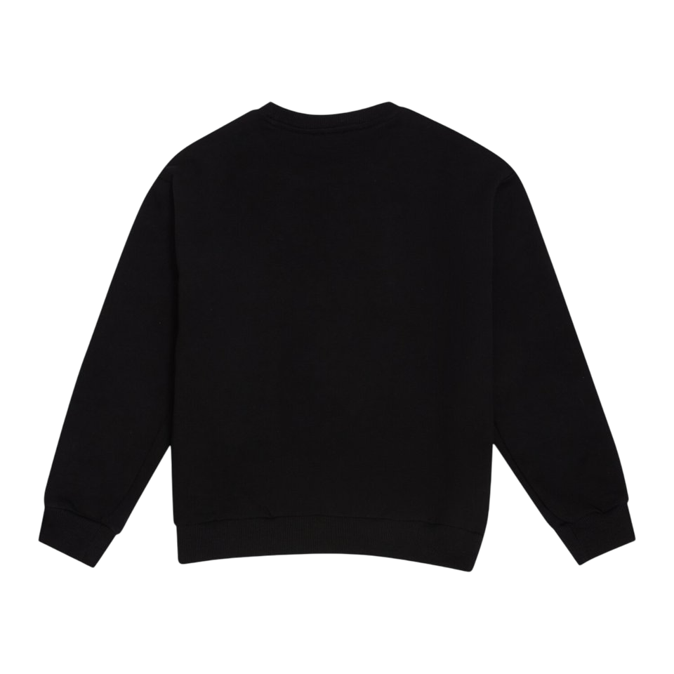 Gcds felpa bambino con bande logate nero B2JM1523BA2 BLACK GCDS 