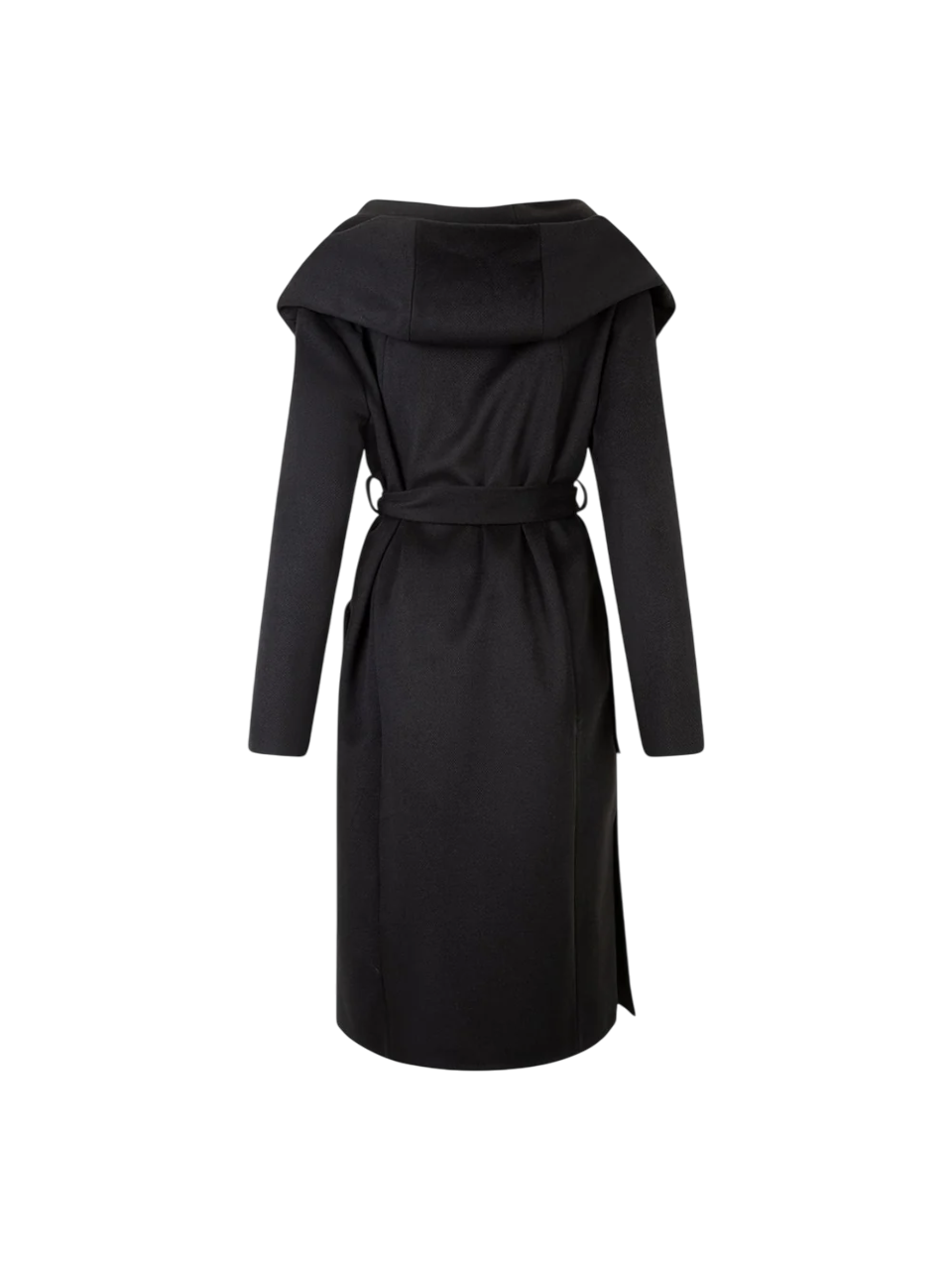 Lola by Sandro Ferrone cappotto lungo con cintura nero L25YBFFRIENDS NERO Lola BY S.FERRONE 