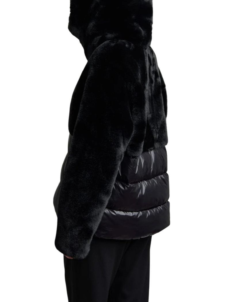 Blauer piumino donna Fanevil in nylon ed ecopelliccia nero 25WBLDC02178-006646 999 BLAUER 