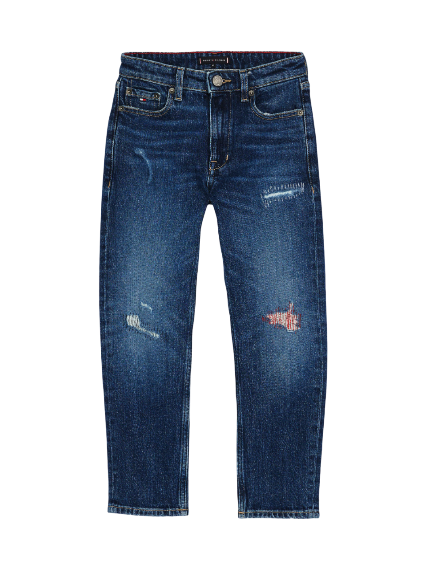 Tommy Hilfiger jeans Skater gamba dritta con strappi lavaggio blu KB0KB09327 1BK Tommy Hilfiger 