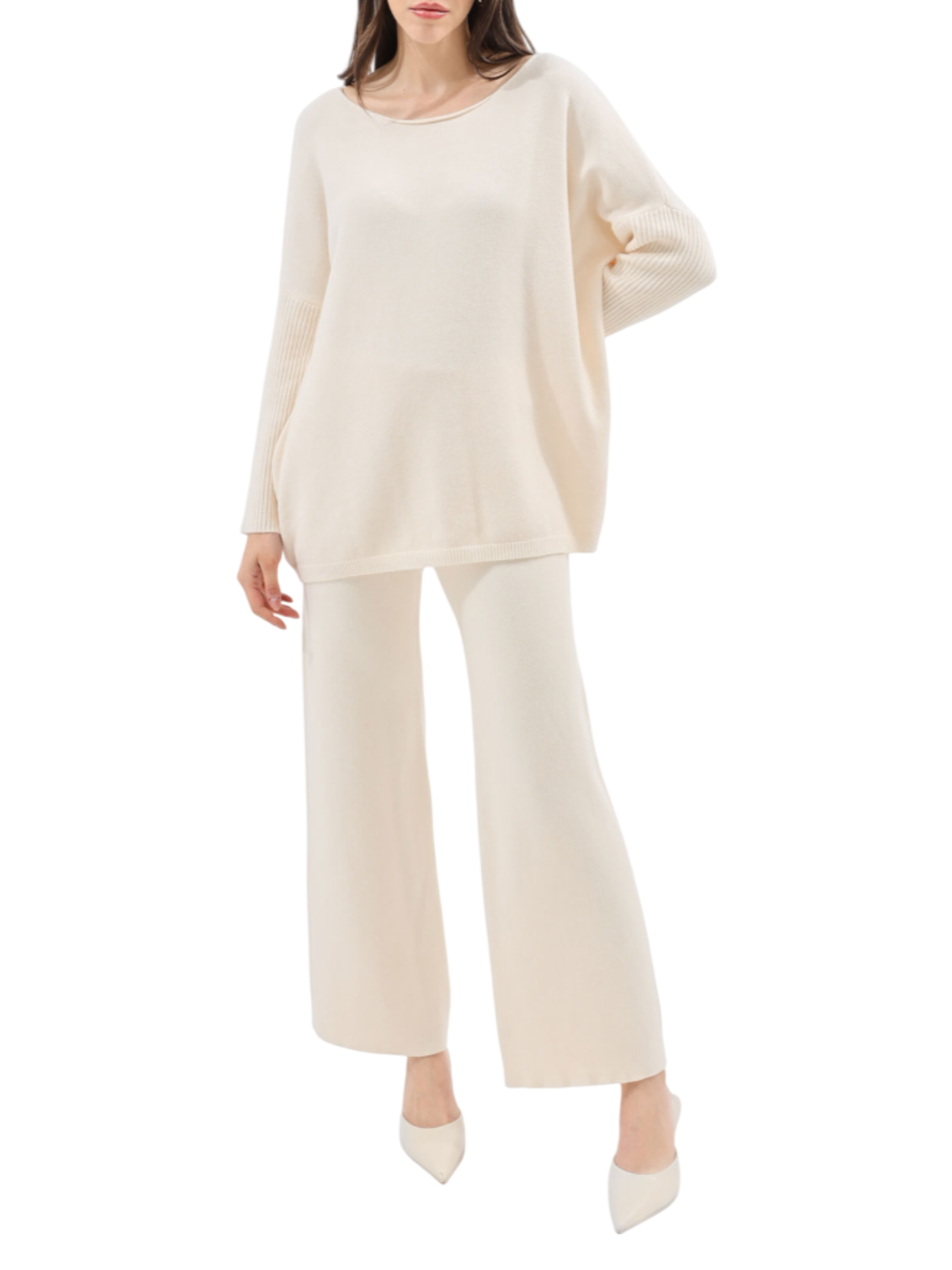 Have One completo maxi maglia e pantaloni panna HNC-M002 PANNA HAVEONE 