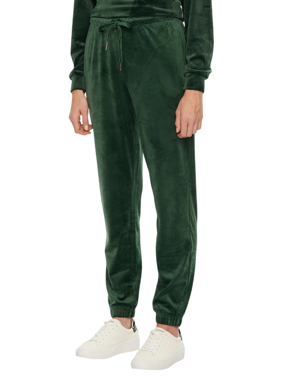 Pieces pantaloni joggesr in velluto verde 17154432 TREKKING GREEN PIECES 