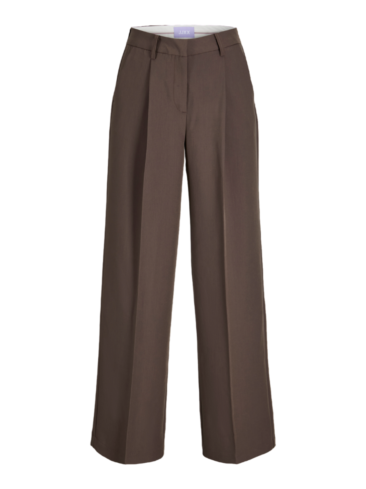 Jjxx pantaloni donna vita alta con pinces marrone 12248958 BRACKEN JJXX 