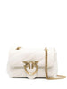 Pinko borsa a spalla Love Bag Mini Puff in pelle trapuntata bianco oro