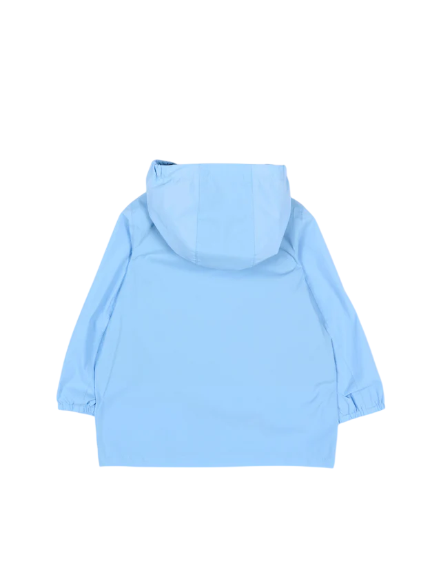 K-Way giubbino antivento neonato con cappuccio celeste K4136IW 356 K-WAY 