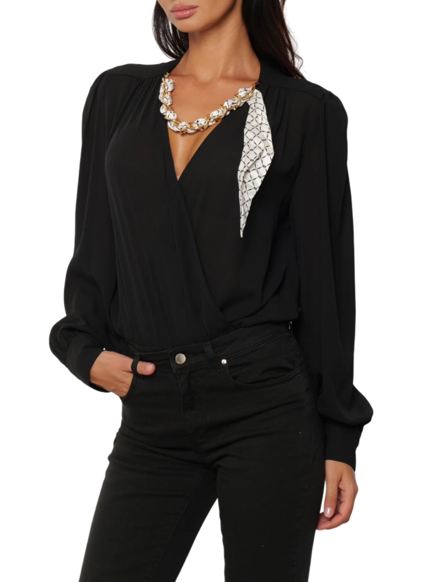 Relish body Bridger con foulard nero BRIDGER 1199 RELISH 