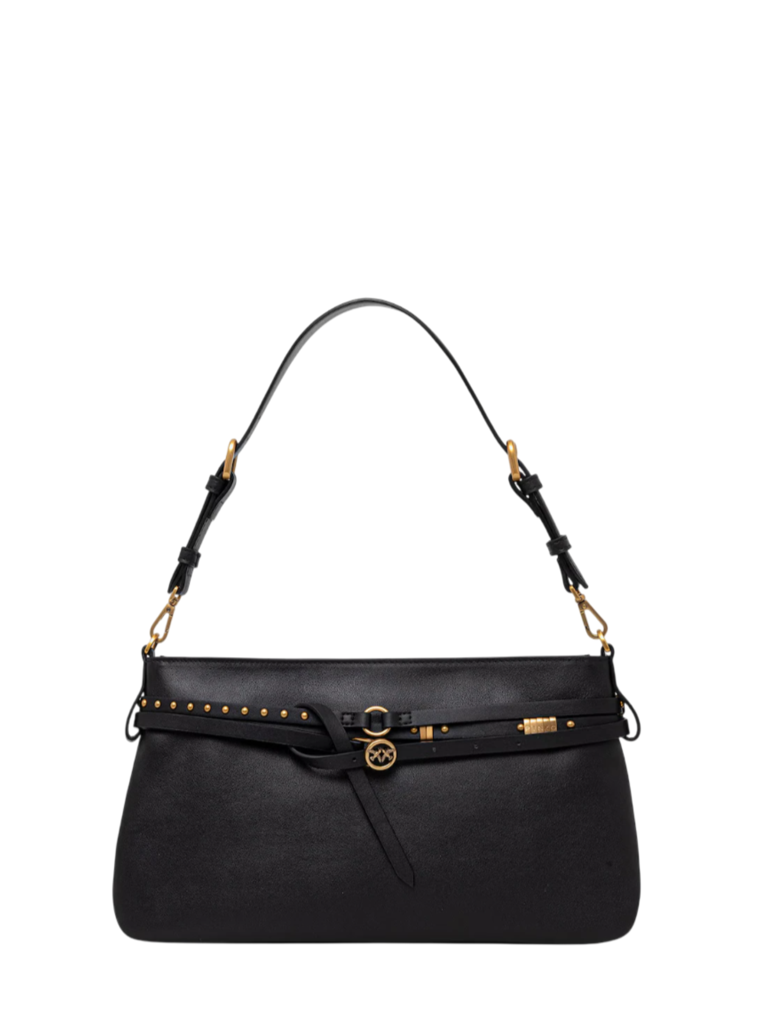 Pinko borsa a spalla Belt Bag Classic nero oro 106176-A0QO Z99Q PINKO 