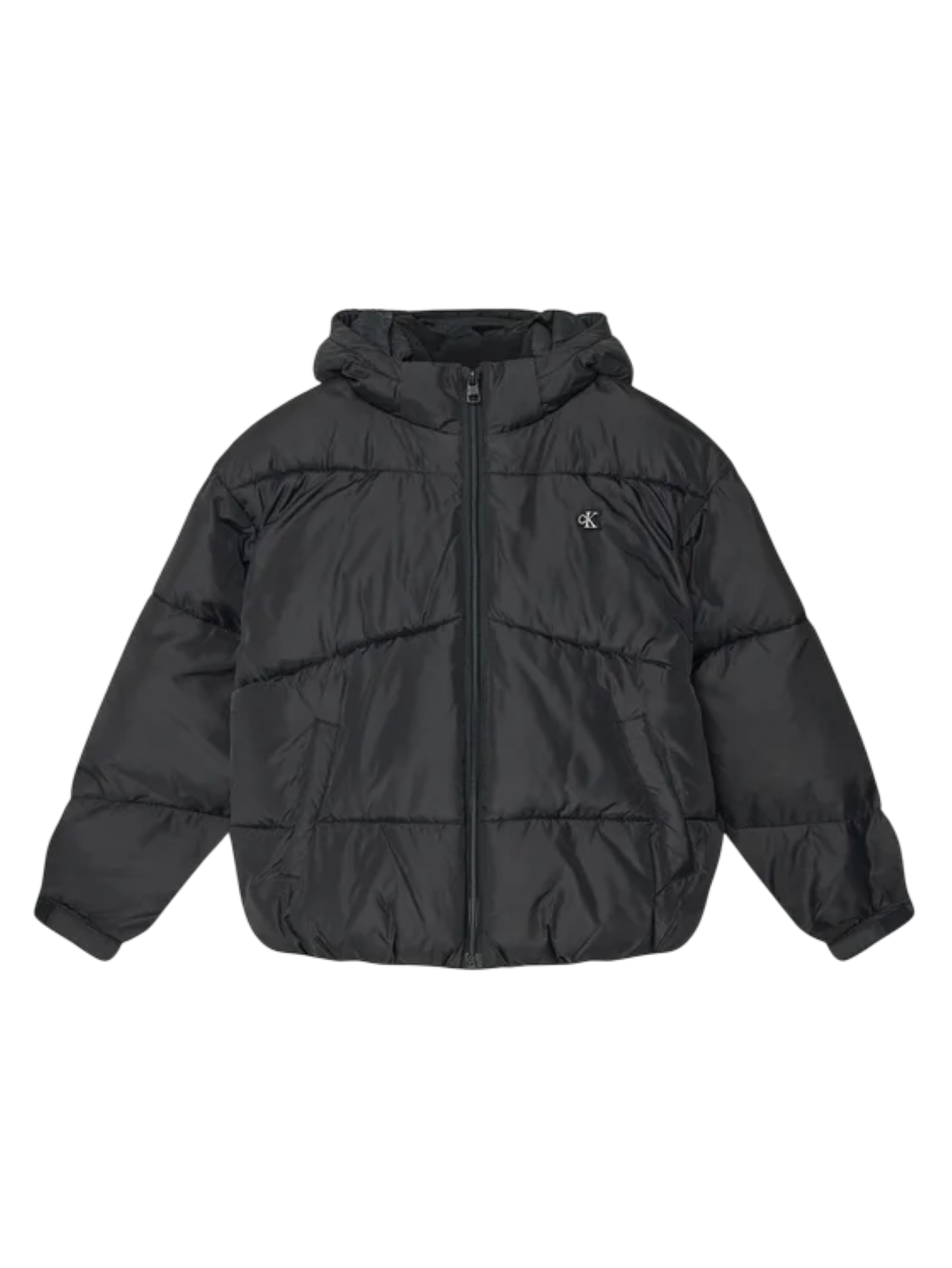 Calvin Klein Jeans piumino bambina con cappuccio nero IG0IG02056 BEH Calvin Klein Jeans 