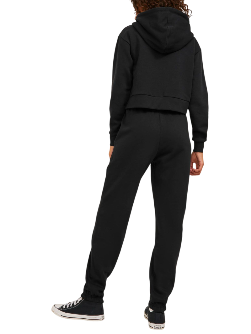 Jjxx pantaloni joggers in felpa nero 12223960 BLACK-WHITE JJXX LOGO JJXX 