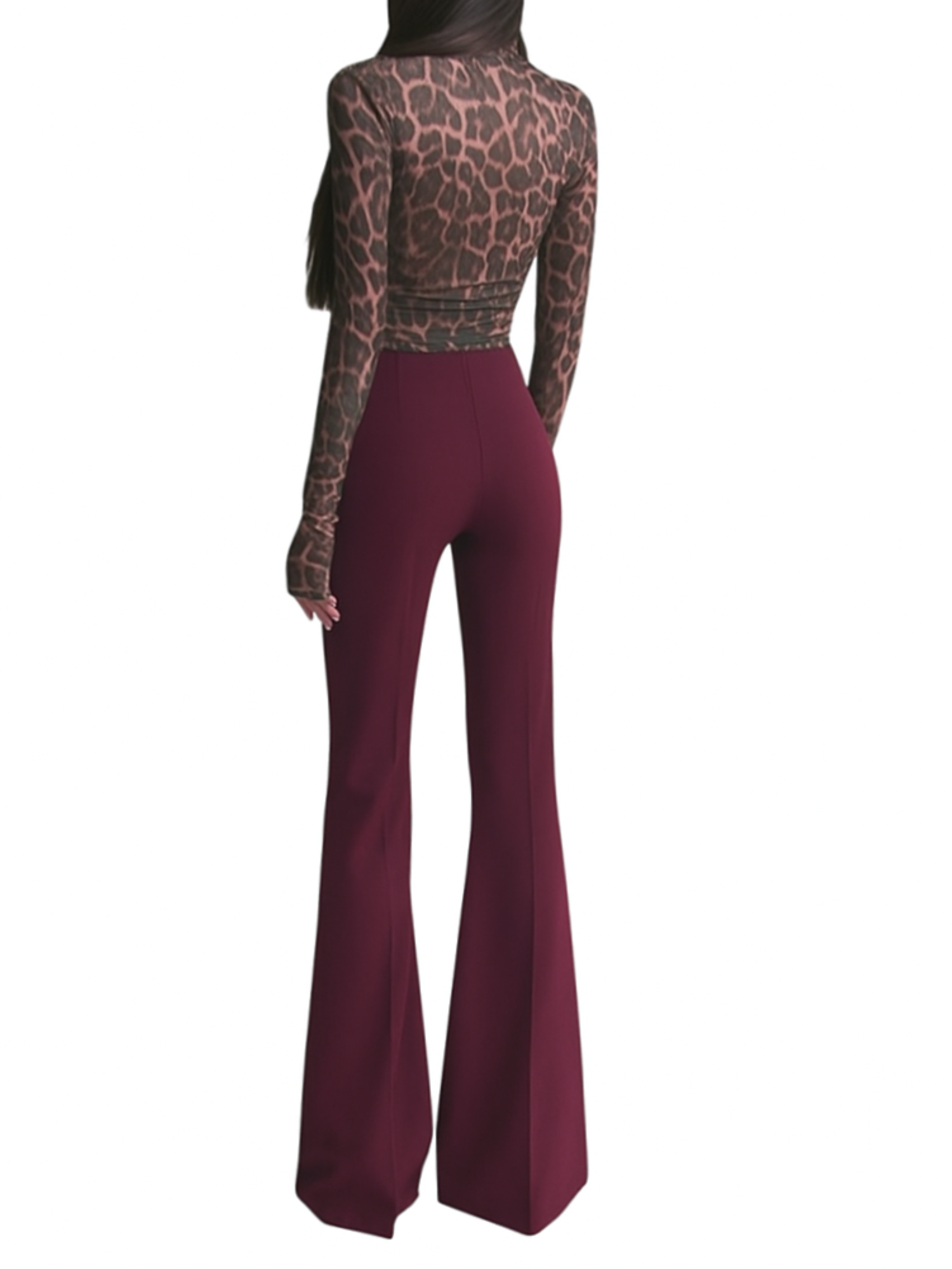 Aniye By pantaloni a zampa Sienna bordeaux 181292 02144 ANIYE BY 