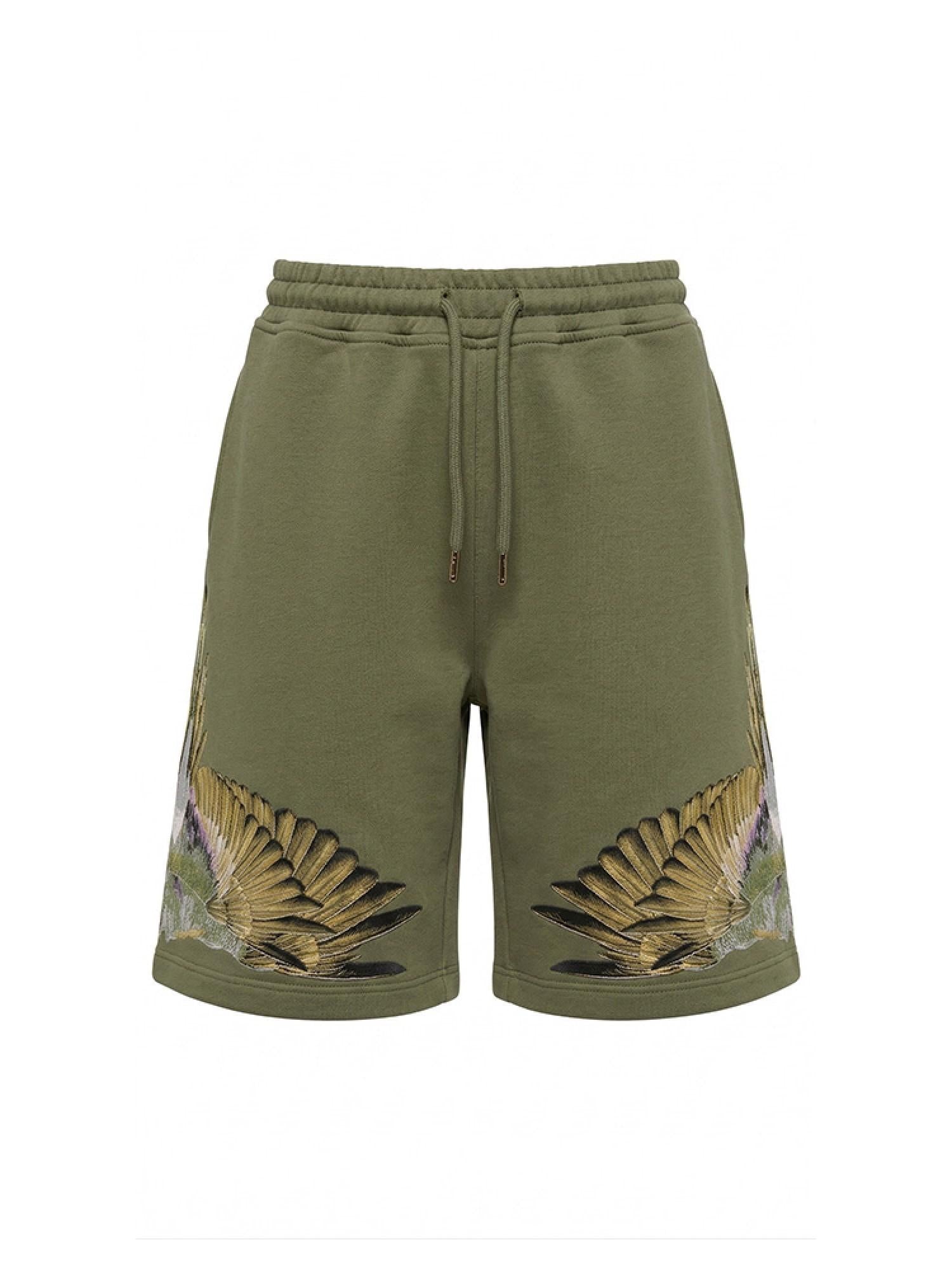 County of Milan bermuda bambino con stampa iconica verde militare S6CMJBBE020 082 COUNTY OF MILAN KIDS 