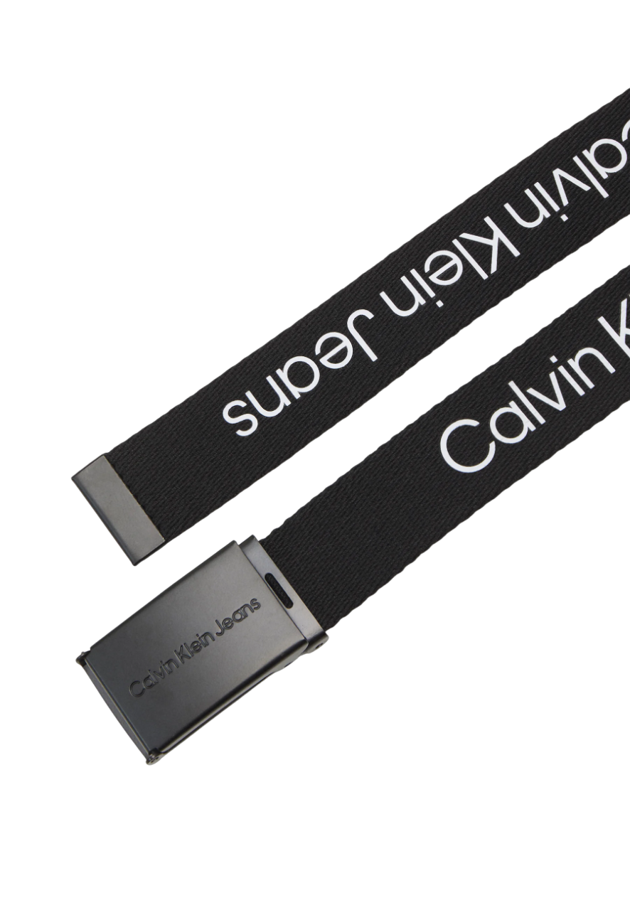 Calvin Klein Jeans cintura in canetè con logo all over nero IU0IU00569 BEH Calvin Klein Jeans 