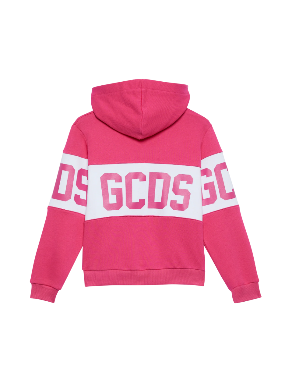 Gcds felpa bambina con cappuccio fucsia B2JU1926BA2 FUCHSIA GCDS 