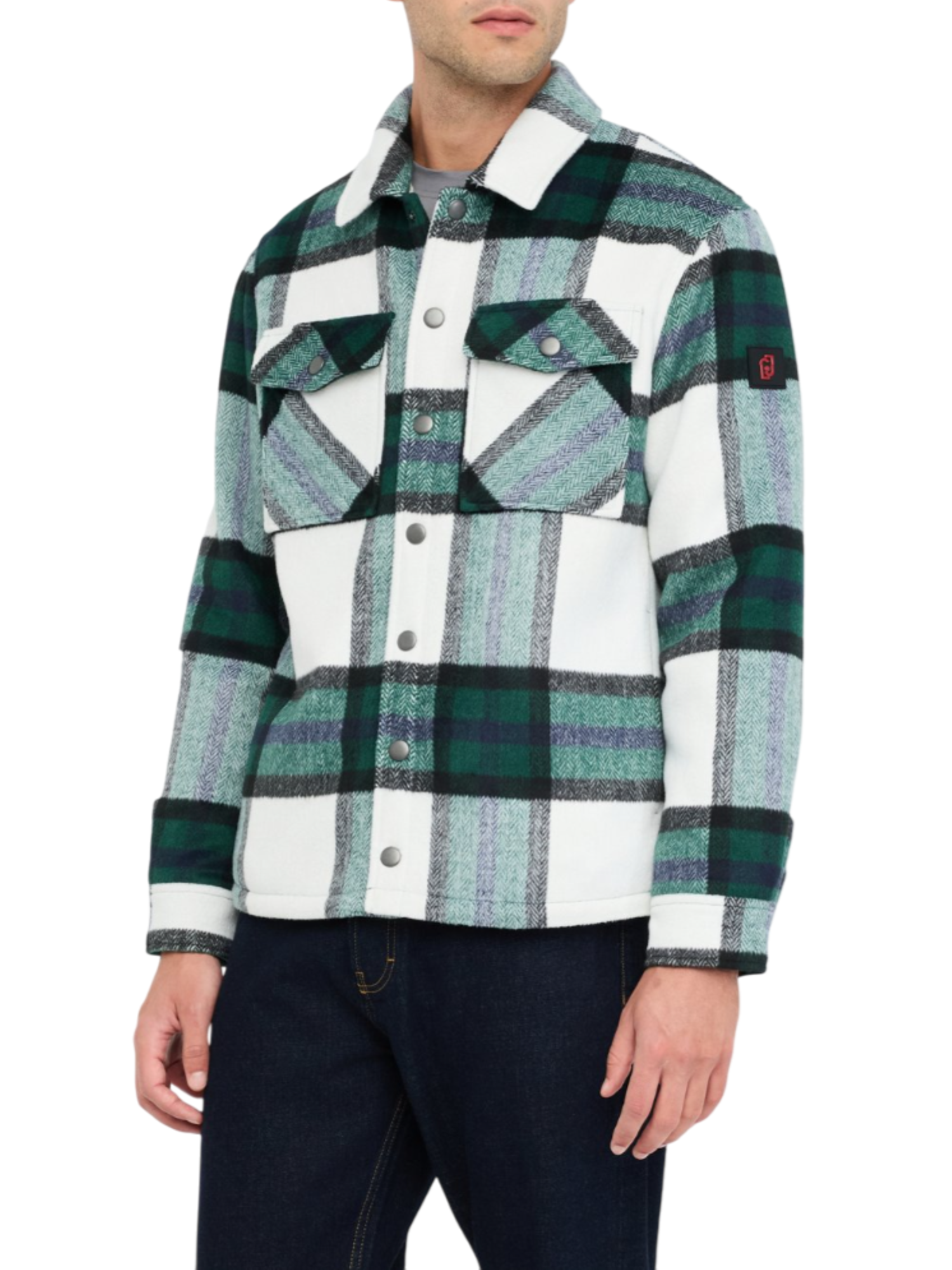 Liu Jo giacca uomo misto lana check verde panna QF5129T216A P9044 LIU JO 