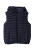 iDo gilet imbottito trapuntato con cappuccio blu