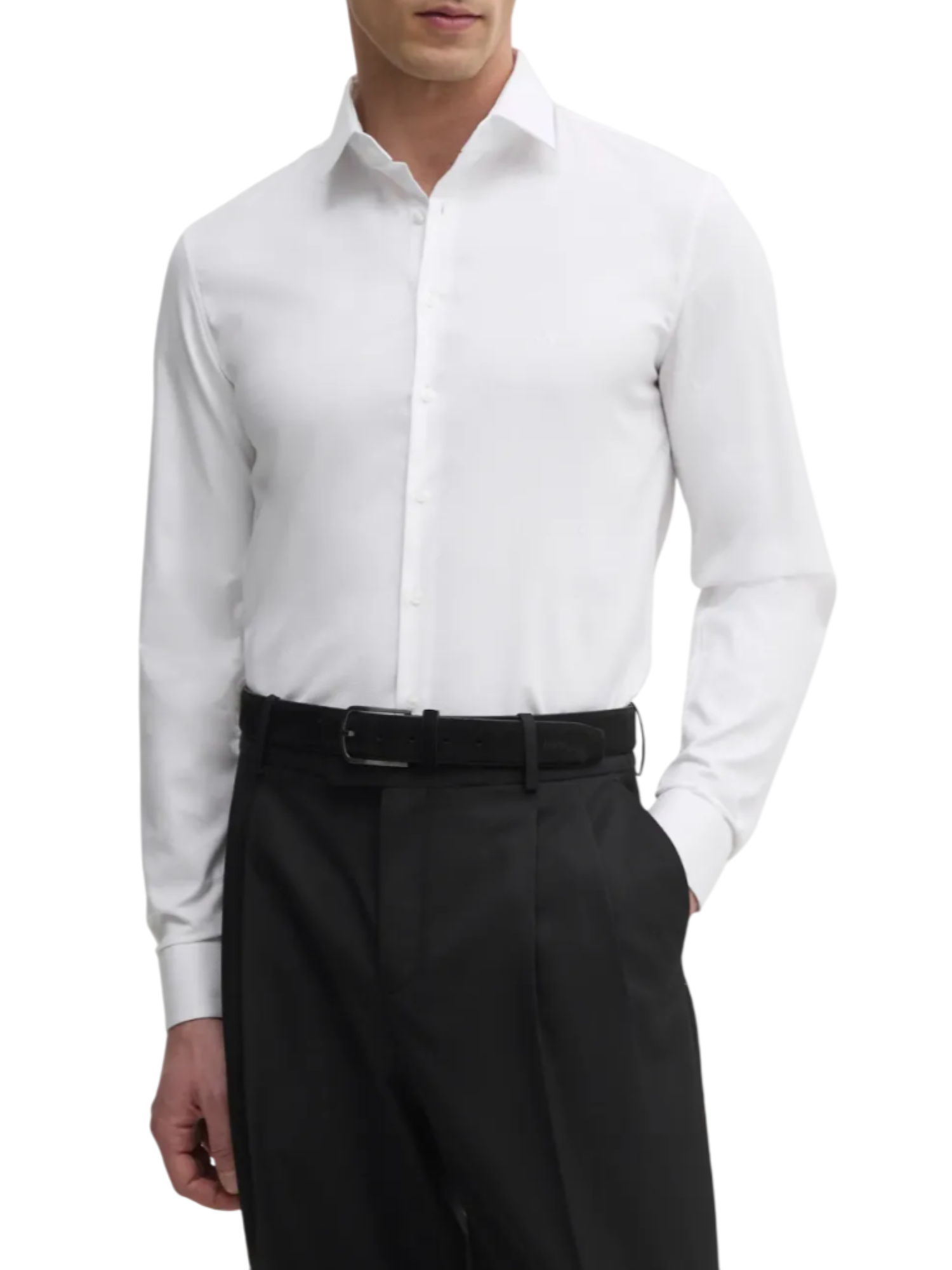 Calvin Klein camicia manica lunga slim fit bianco K10K114298 YAF Calvin Klein 