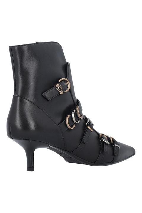 Pinko stivali tronchetti Gloria con fibbie nero SD0361P087 Z99 PINKO 