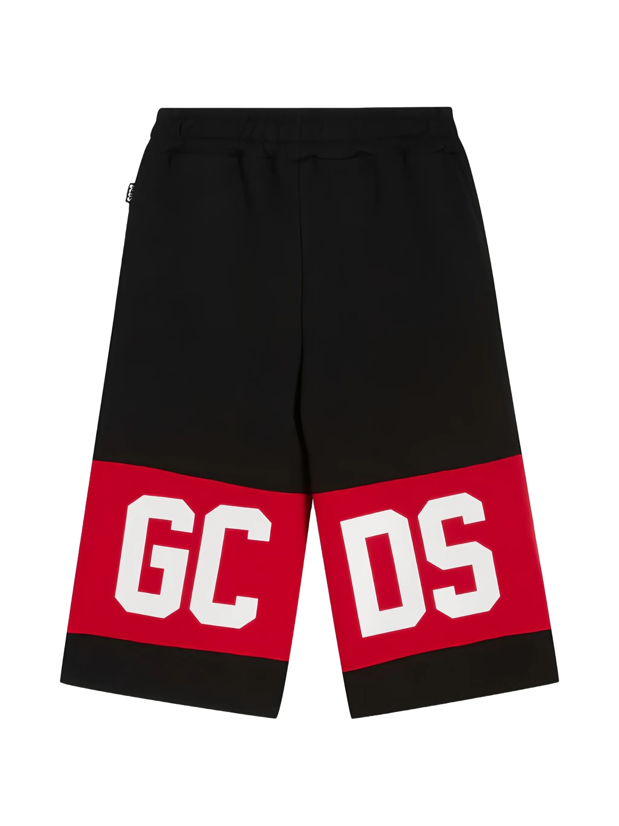 Gcds bermuda unisex con banda iconica nero rosso Z0UJQL589F004 BLACK-RED GCDS 