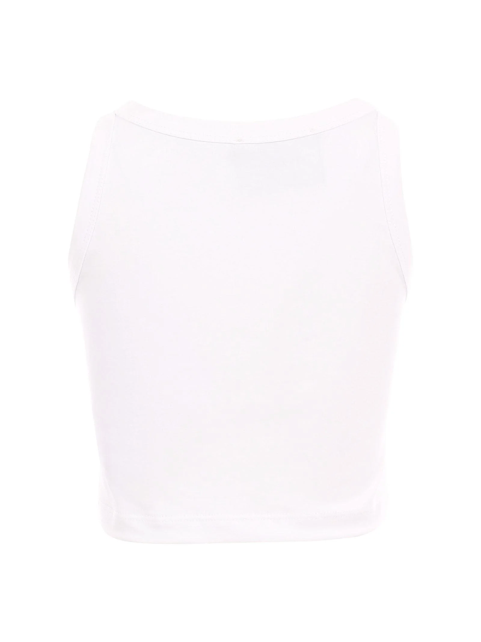 John Richmond canotta crop Sestaci con logo strass bianco RGP25211CN WHITE John RICHMOND 