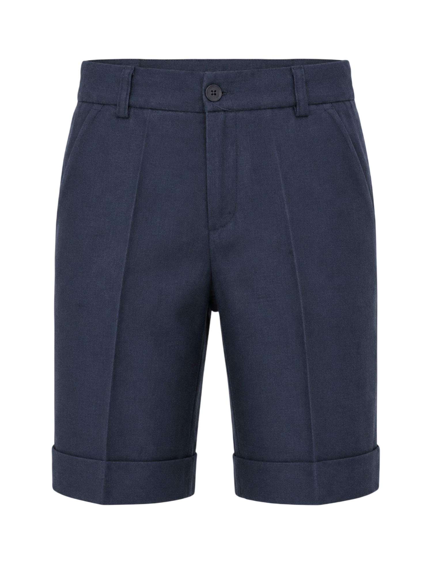 Emanuel Pris bermuda bambino misto lino blu EBM5130B NAVY EMANUEL PRIS 