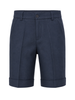 Emanuel Pris bermuda bambino misto lino blu