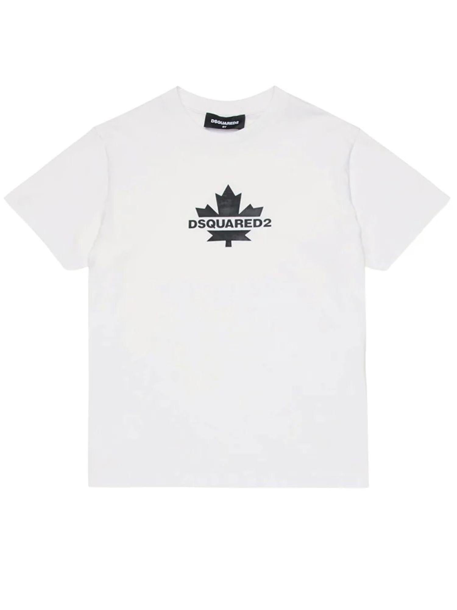 Dsquared2 T-shirt bambino manica corta bianco DQ2743-D0AC7 DQ100 DSQUARED2 