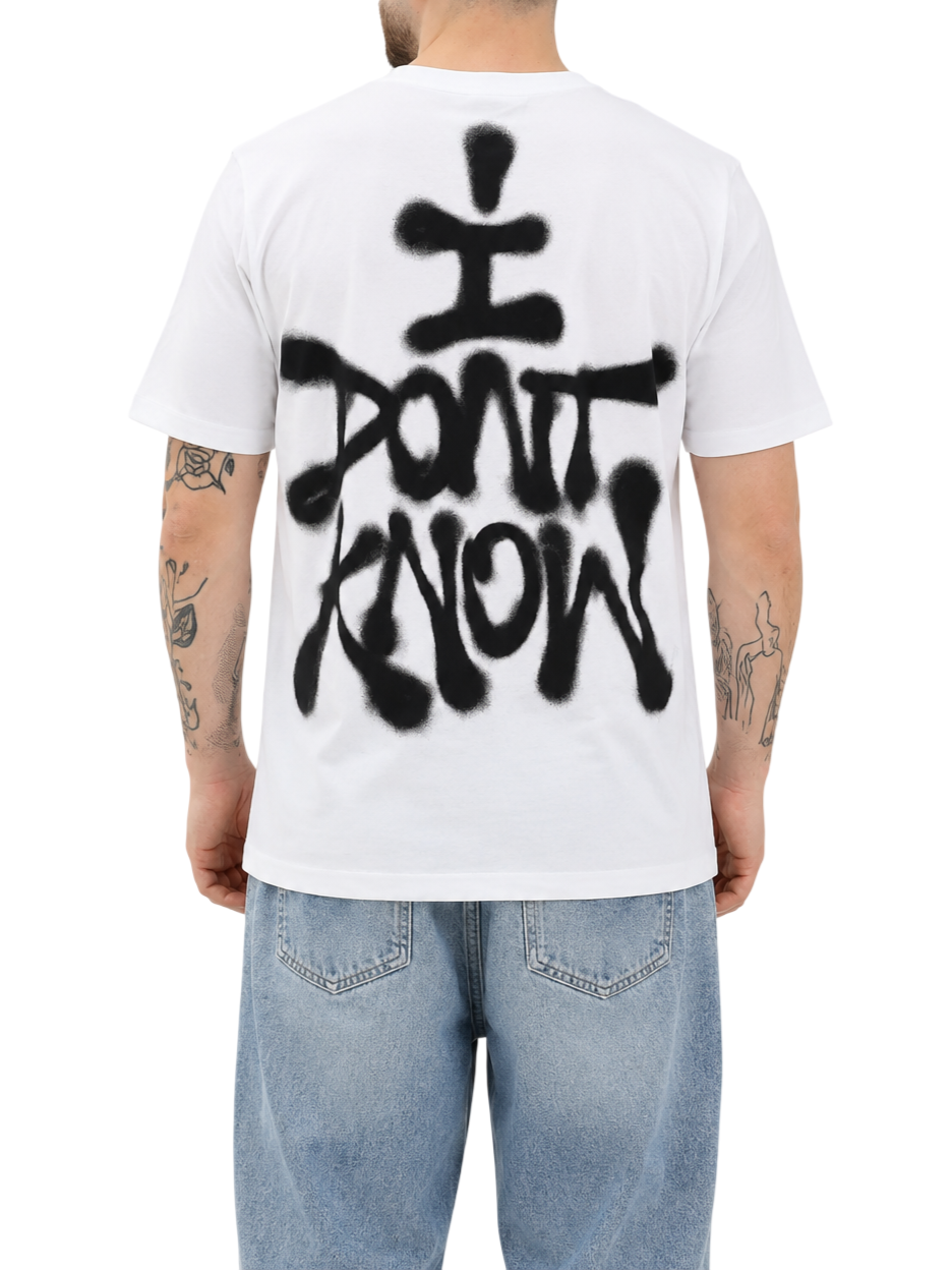 Disclaimer T-shirt uomo manica corta stampa logo bianco 55544 BIANCO DISCLAIMER 