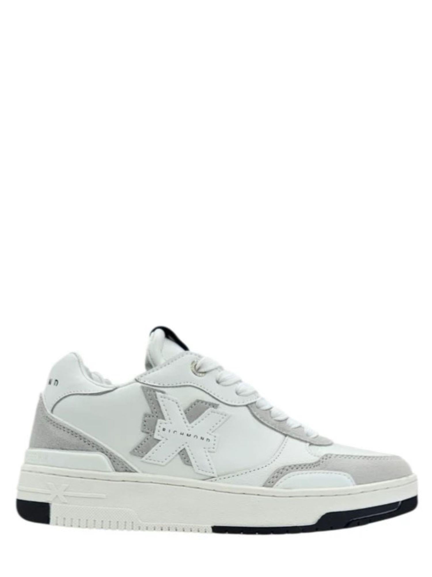 John Richmond sneakers uomo in pelle e suede grigio bianco 29109-CP A John RICHMOND 
