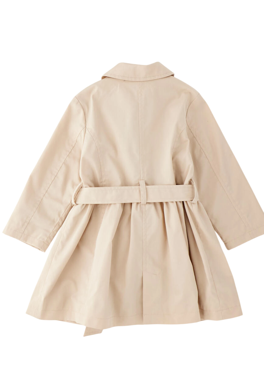 iDo trench doppiopetto bambina con cintura beige 4G394 0924 iDO 
